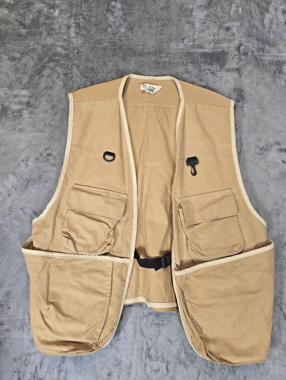 Vintage River Gear Canvas Fishing Vest Size XL